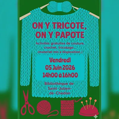Onty tricote, on y papote